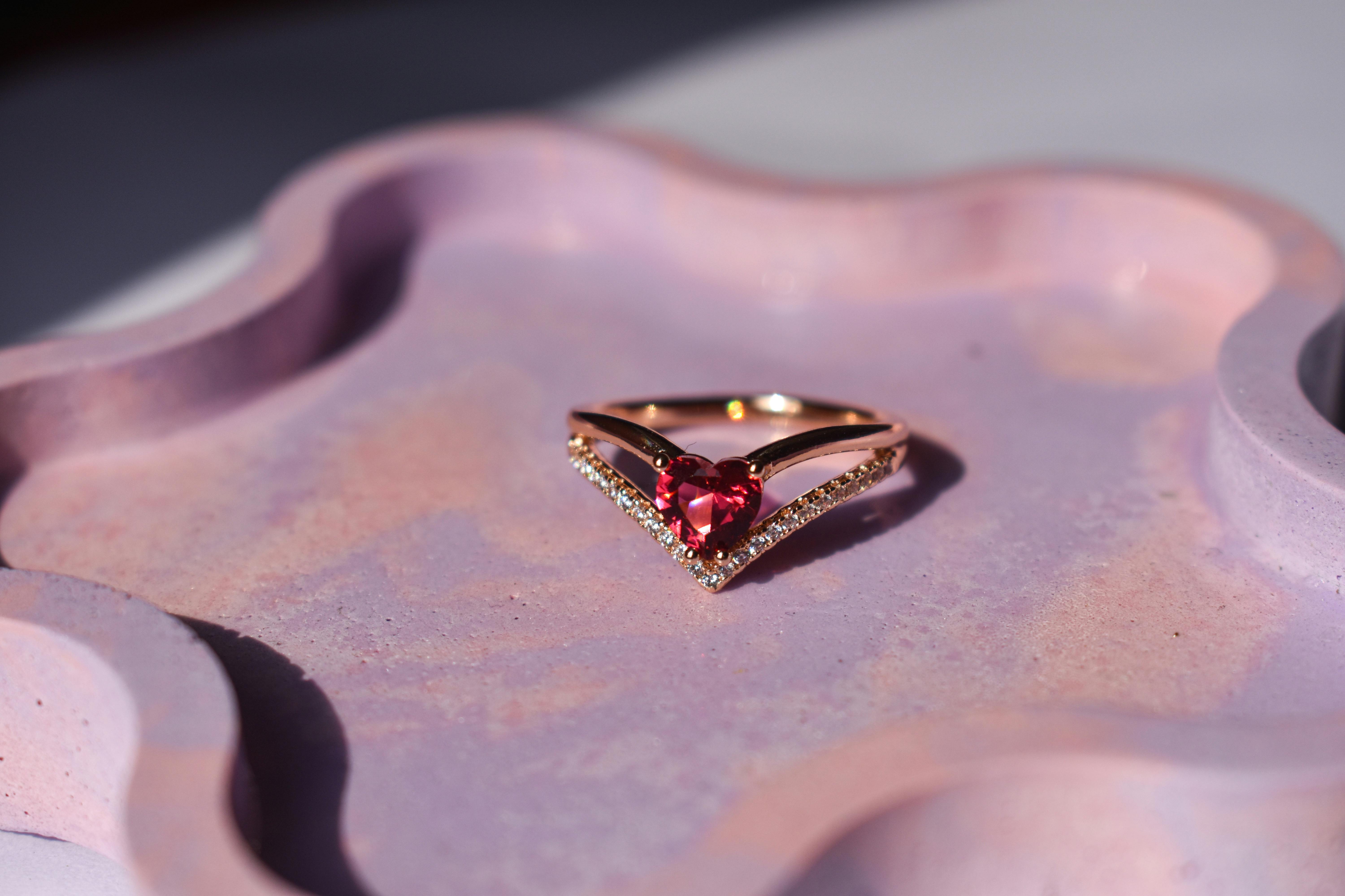 Rose Gold Halo Ring