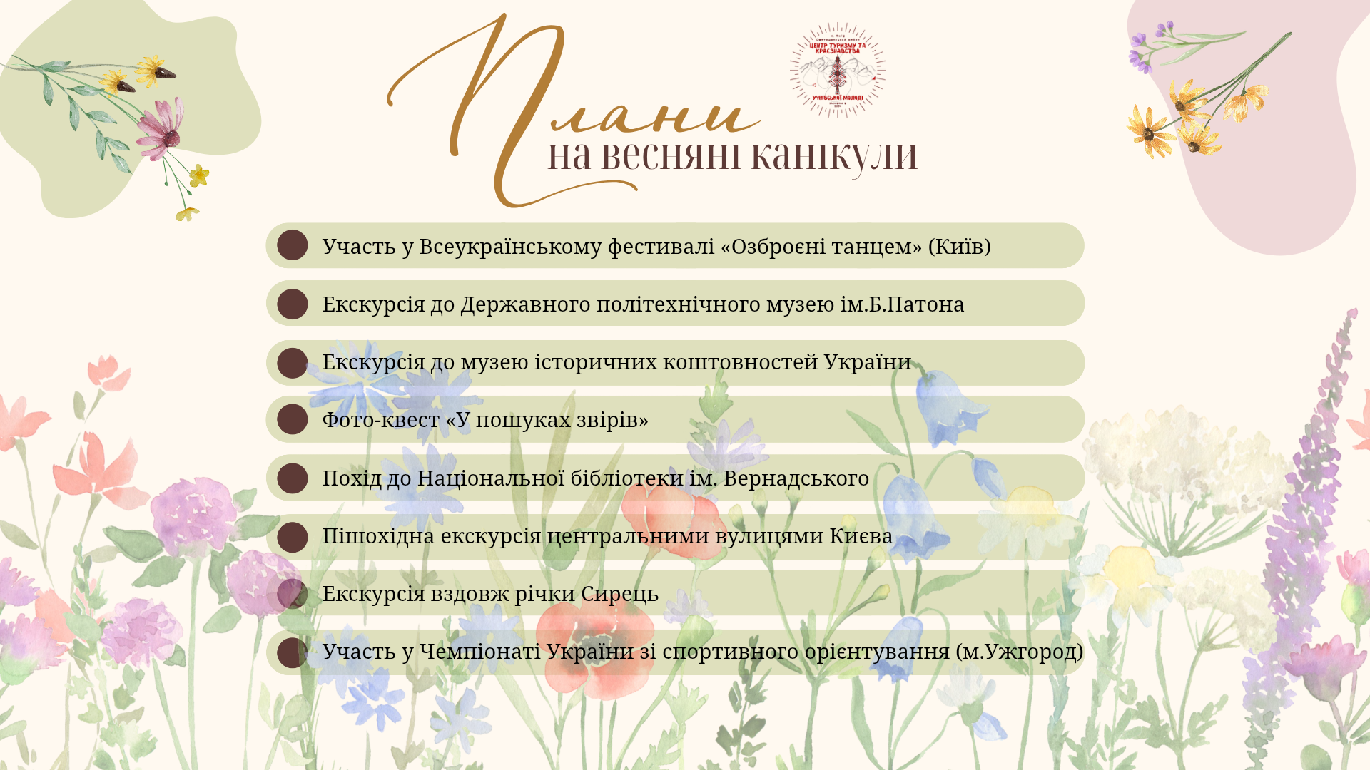 3 - Плани на весняні канікули 2026