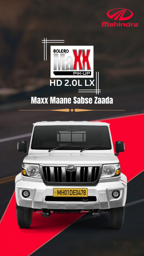 New Mahindra Bolero Maxx HD 2.0 Pik-up Launched, Check Details