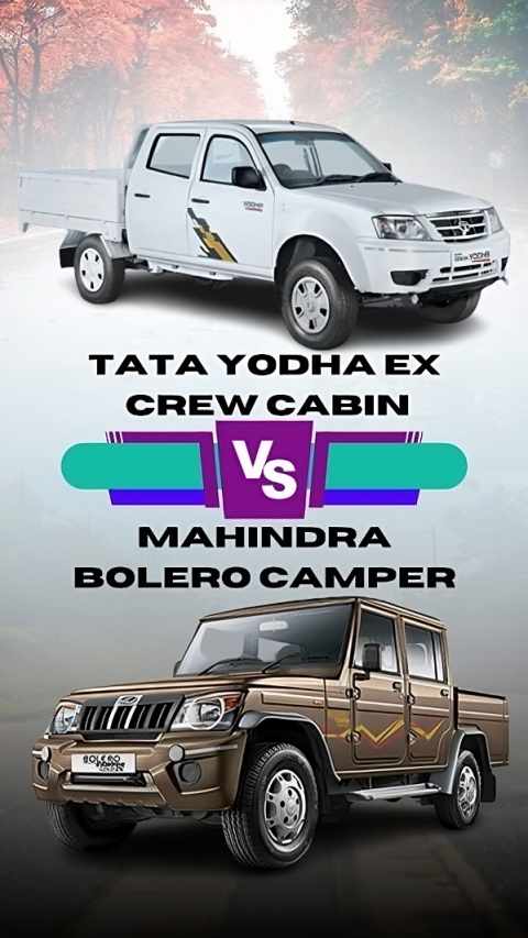 Tata Yodha Ex Crew Cabin vs Mahindra Bolero Camper Comparison