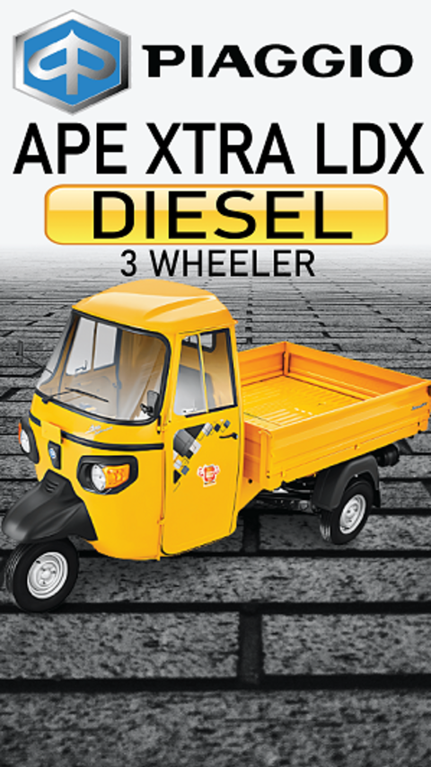Piaggio Ape Xtra LDX Cargo 3 Wheeler Mileage ka Raja