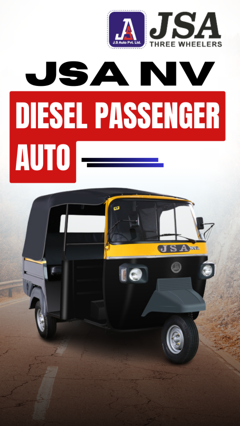 All Inclusive Transportation Solution: The JSA NV Diesel Auto Rickshaw