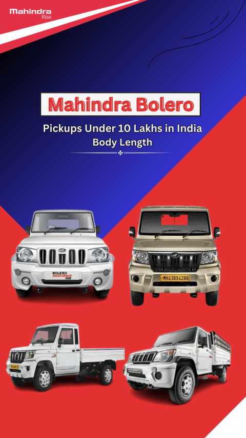 Mahindra Bolero Pickups Under 10 Lakhs in India