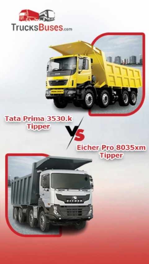 Eicher Pro 8035xm Tipper Vs Tata Prima 3530.k Tipper