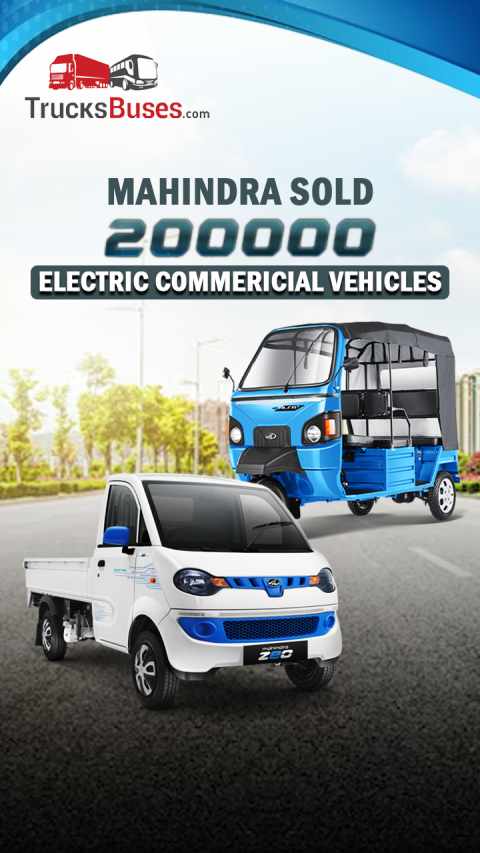 Mahindra Sold 2 Lakh Electric Commercial Vehicles