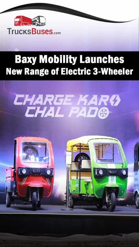 Baxy Mobility Launches New Range of Electric Three-Wheelers in India