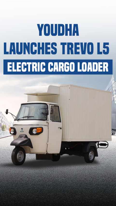 Youdha Trevo L5 Electric Cargo Loader Launched at ₹4.35 Lakh – Specs & Features