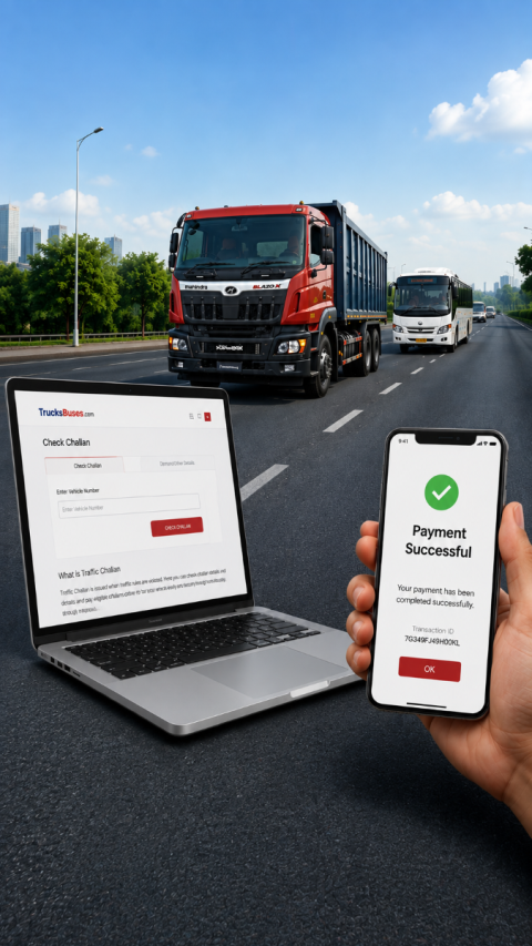 Easy Way To Check And Pay Traffic Challan Online At TrucksBuses
