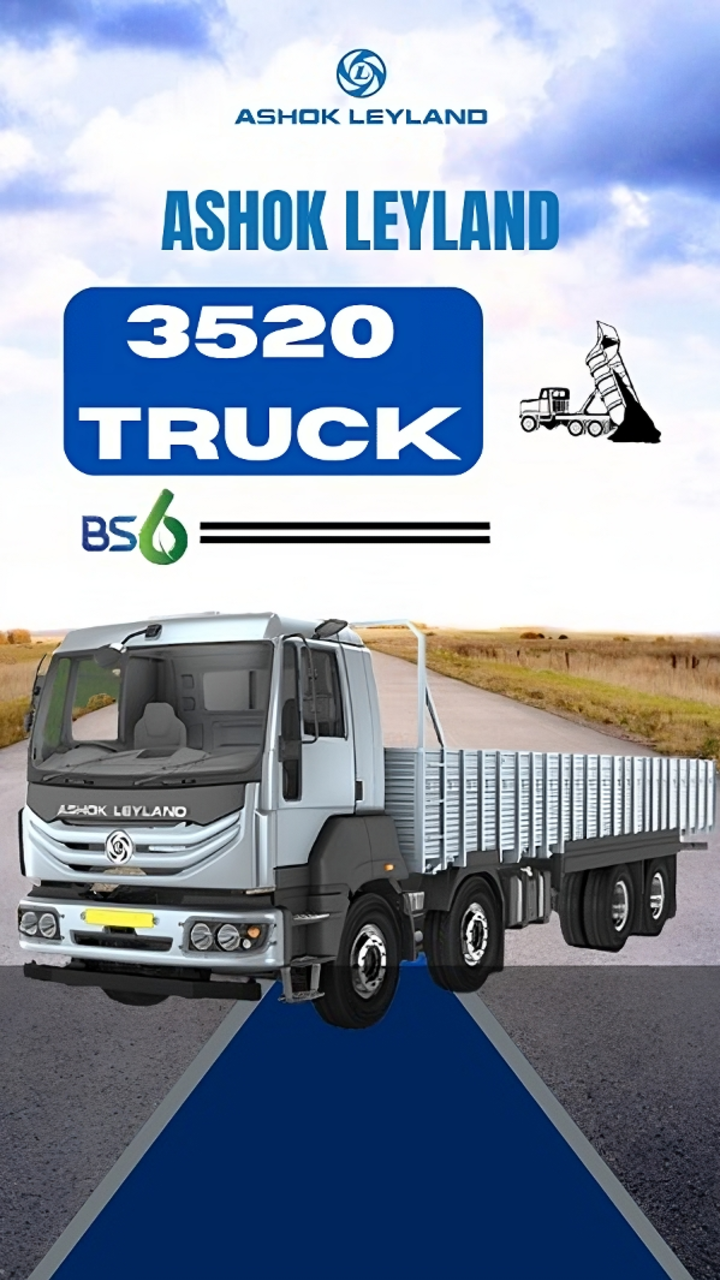 Ashok Leyland 3520 Bs6 - 12 Wheeler Truck with Twin Steer & Lift Axle Option