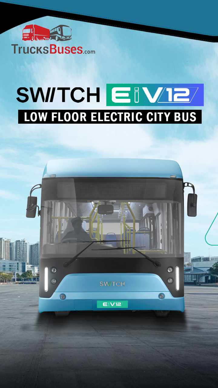 SWITCH EiV 12 - Switch Mobility Unveils Low Floor Electric City Bus