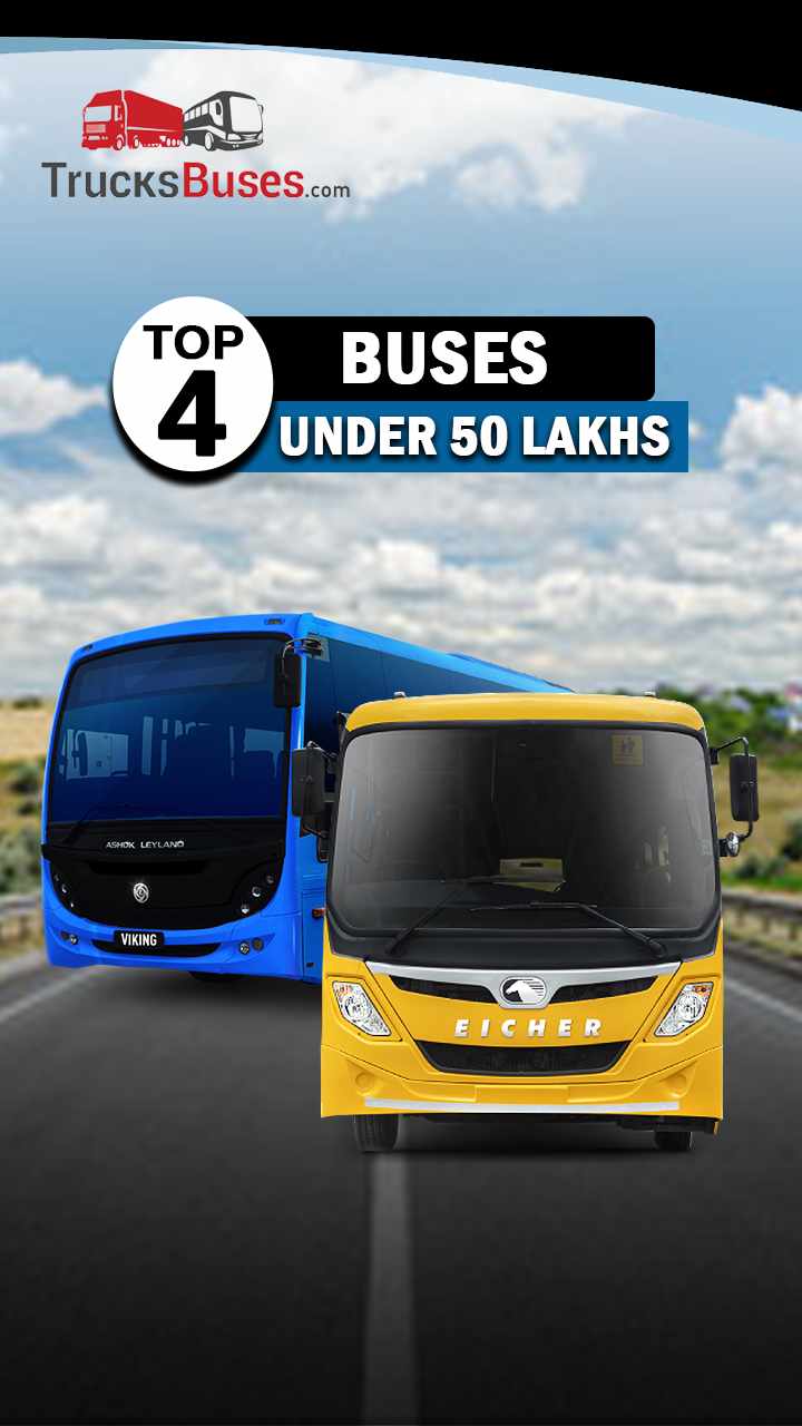 Top 4 Buses Under 50 Lakhs in India