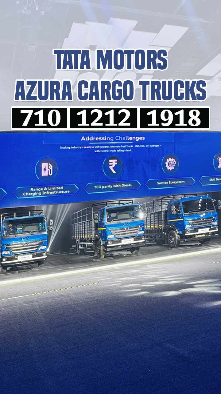 Tata Motors Azura cargo trucks — Azura 710, 1212, and 1918
