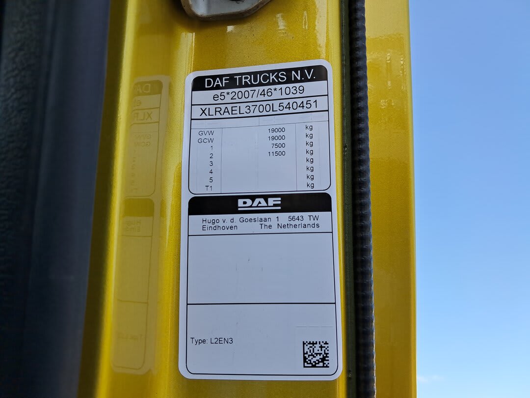 DAF XB 290 FA 4X2 15