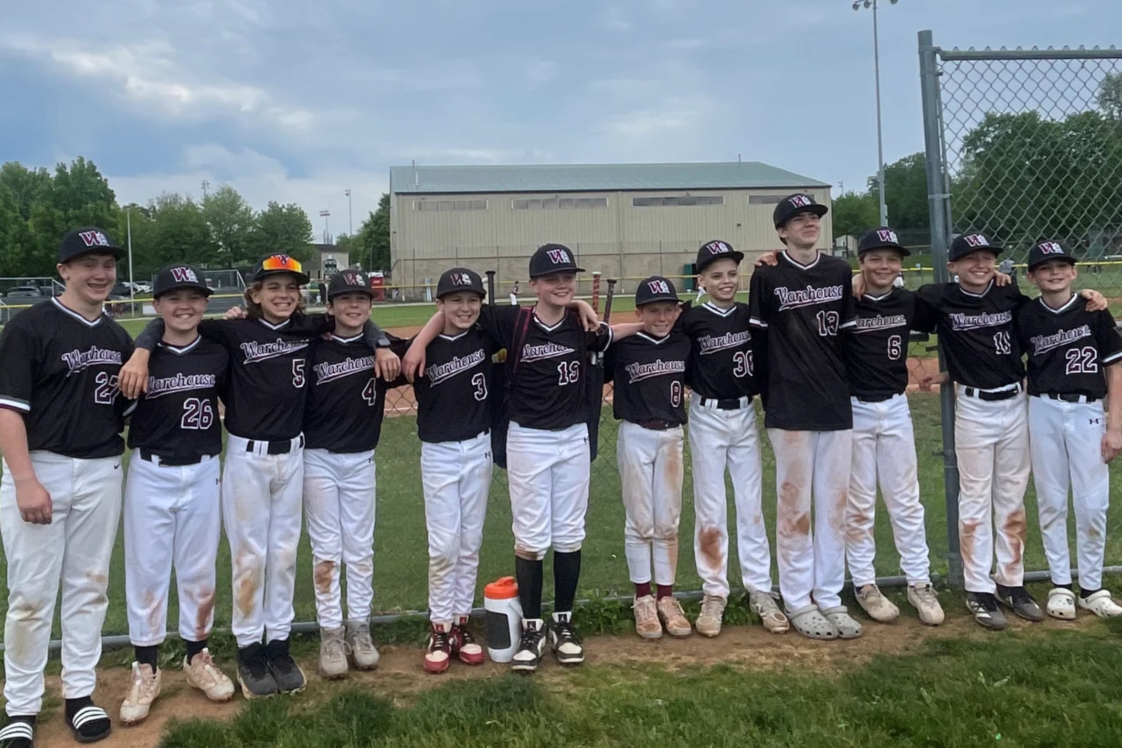 13U Black team photo