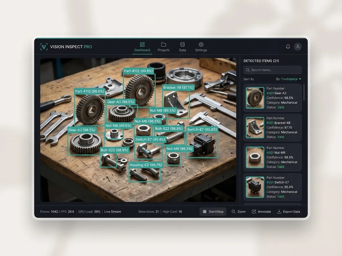 Computer Vision for Component Recognition approach 2