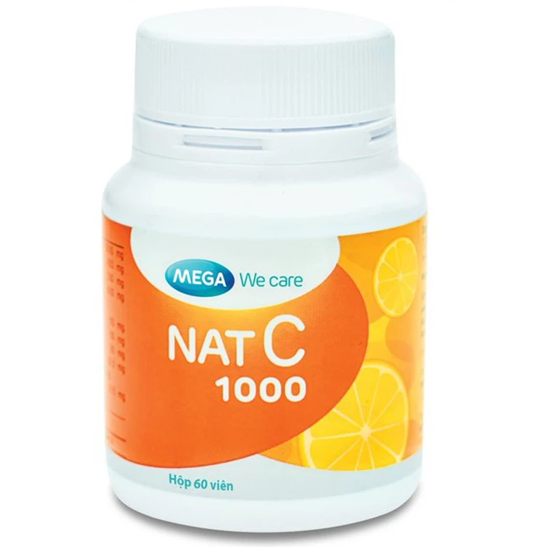 Viên uống Nat C 1000 cung cấp vitamin C cho cơ thể, tăng cường sức đề kháng (30 viên)