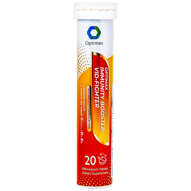 Viên sủi Optimax Immunity Booster Vid-Fighter tăng cường sức đề kháng cho cơ thể (20 viên)