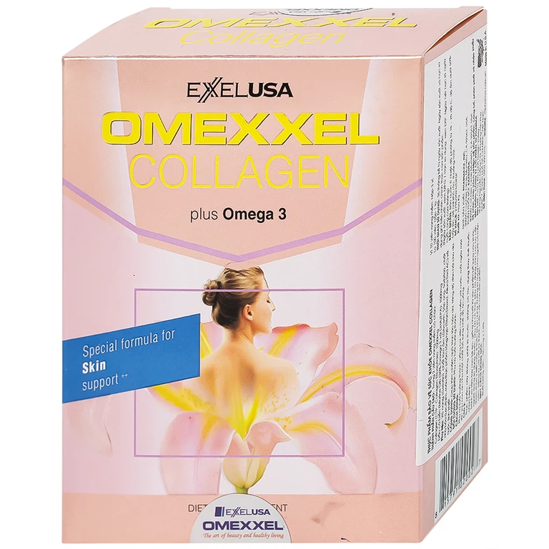 Thực phẩm bảo vệ sức khoẻ Omexxel Collagen giúp làm chậm quá trình lão hóa da (3 vỉ x 10 viên)
