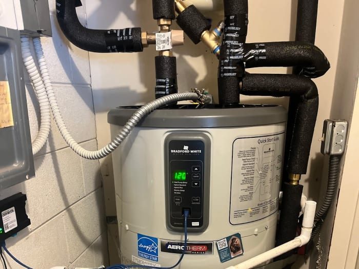 VoltHub heat pump water heater install