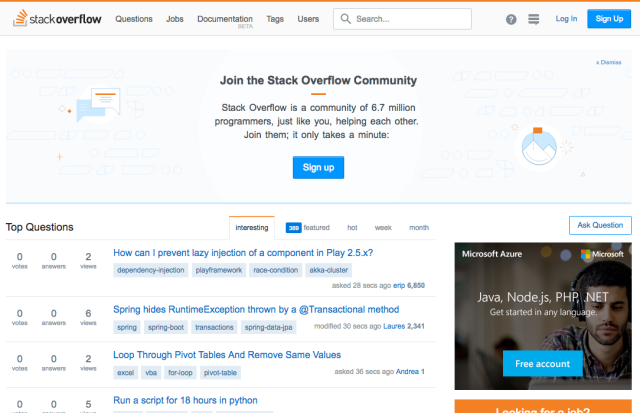 Stack Overflow in 2017