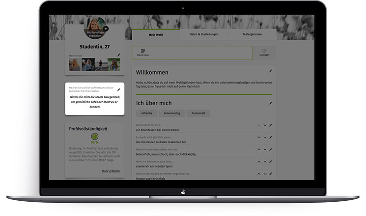 Lustiger profiltext partnersuche