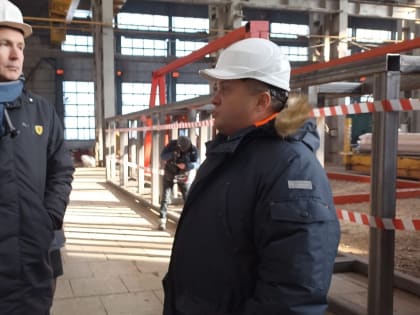 Областной министр инвестиций и развития Вадим Третьяков посетил Ирбитский трубный завод