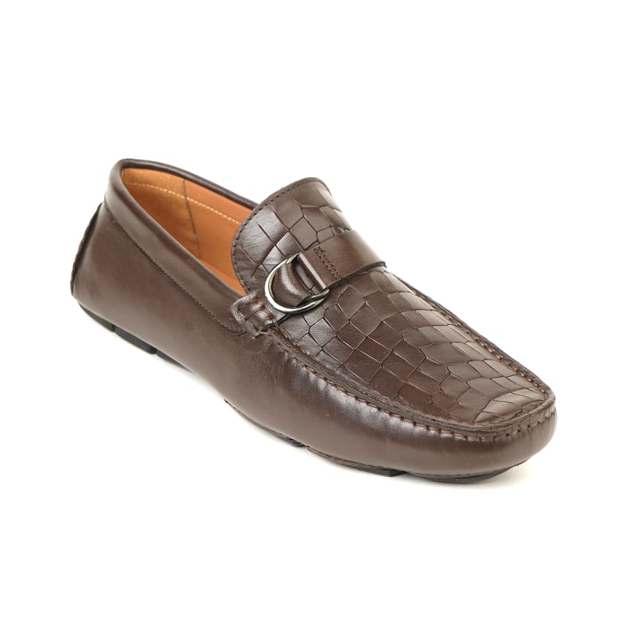 Runway Croc Textured Loafers