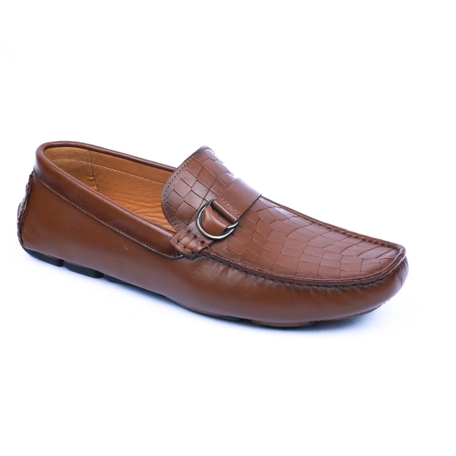 Runway Croc Textured Loafers