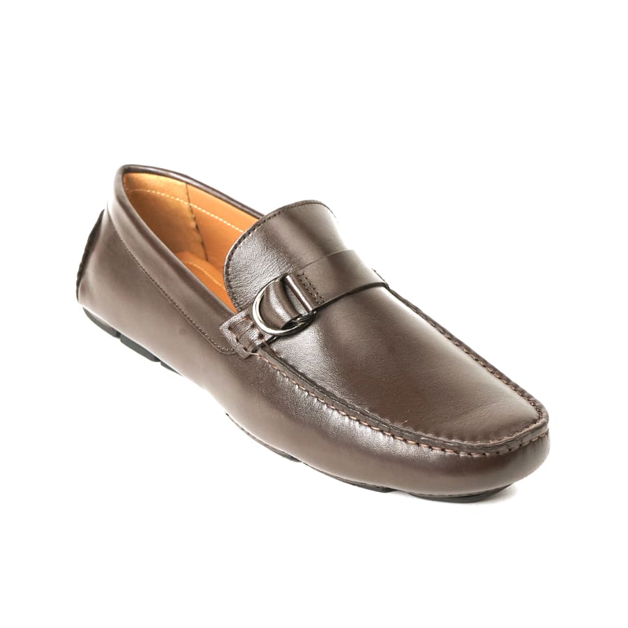 Runway Buckle Trim Loafers