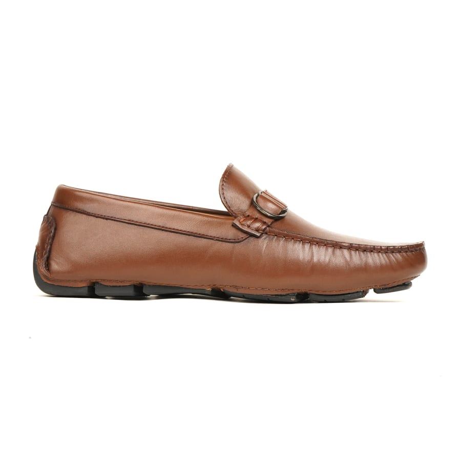 Runway Buckle Trim Loafers