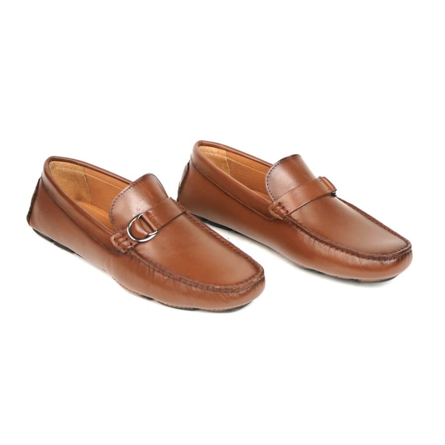 Runway Buckle Trim Loafers