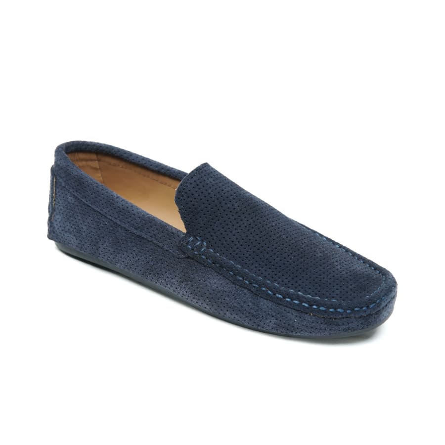 Day To Day Basic Suede Loafers Navy