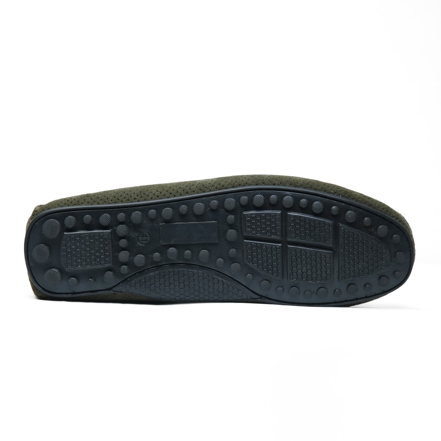 Day To Day Basic Suede Loafers Green