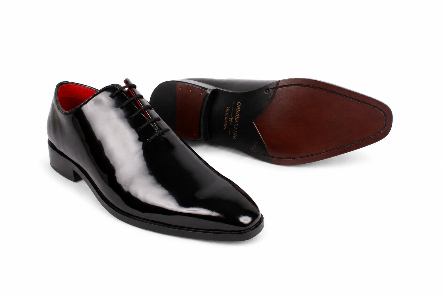 Original Line Patent Leather Wholecut Shoes