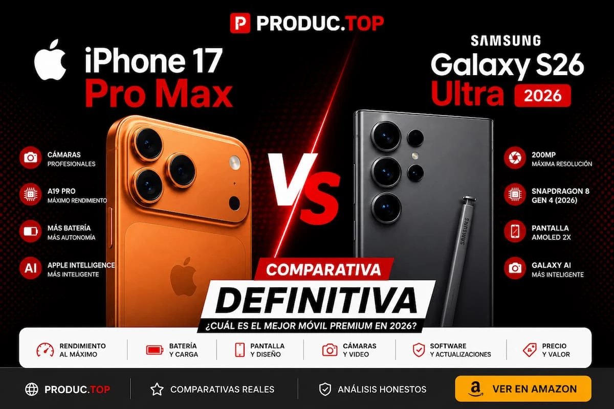 Apple iPhone 17 Pro Max vs Samsung Galaxy S26 Ultra 2026: Comparativa Definitiva