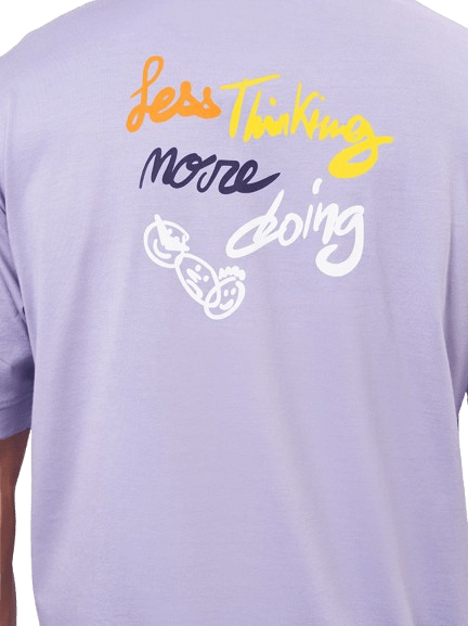 Lavender Printed Full Sleeve Hoodie 4