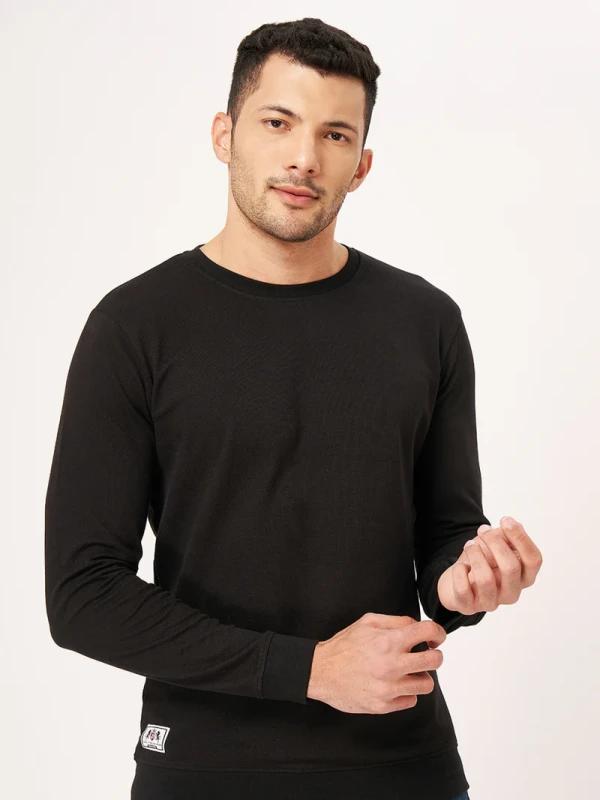 Cotton Round Neck Full Sleeve T-shirt 3