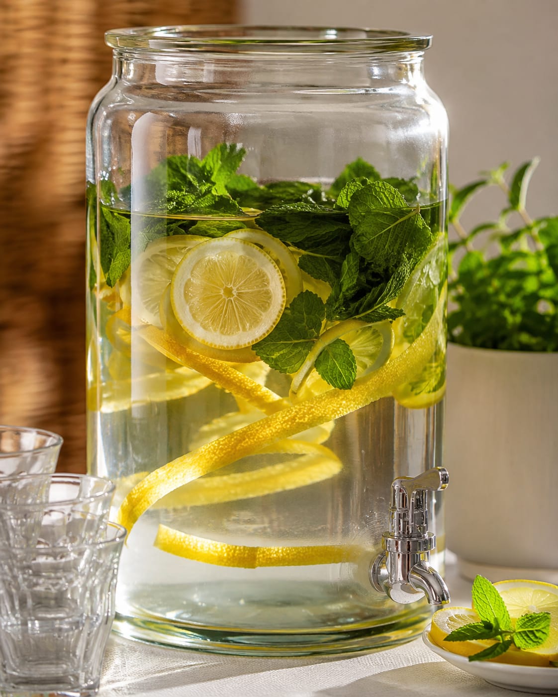 Mint Lemon Water