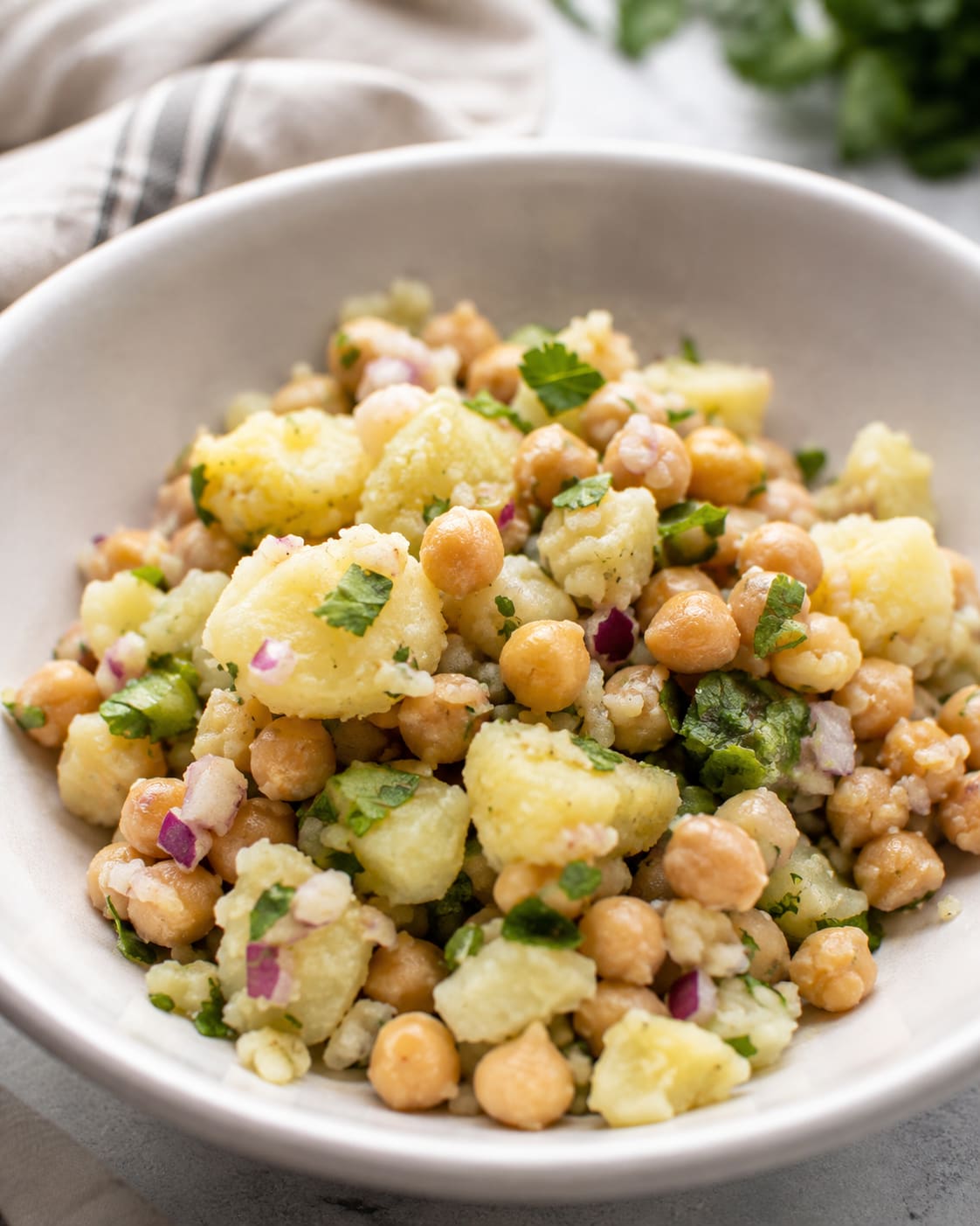 Potato & Chickpea Salad