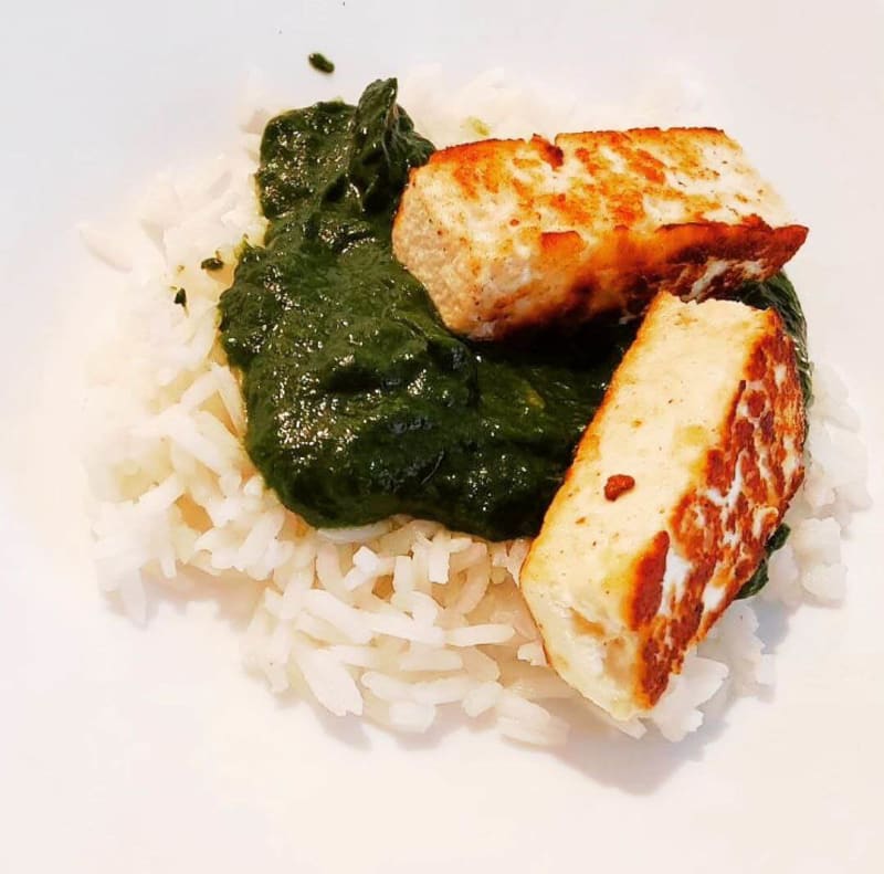 Palak paneer – vegetarian