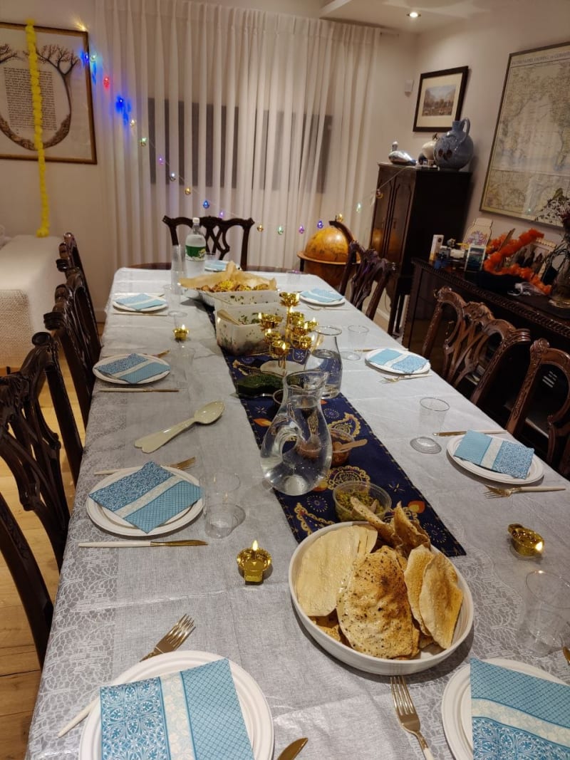 Elegant dinner table