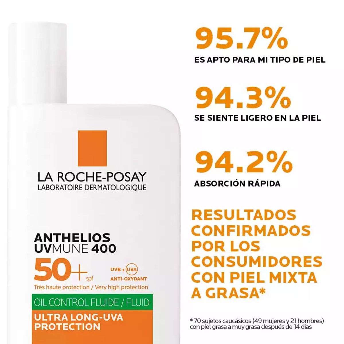 La Roche'Posay Anthelios Oil Control Sin Color SPF50 — vista 2