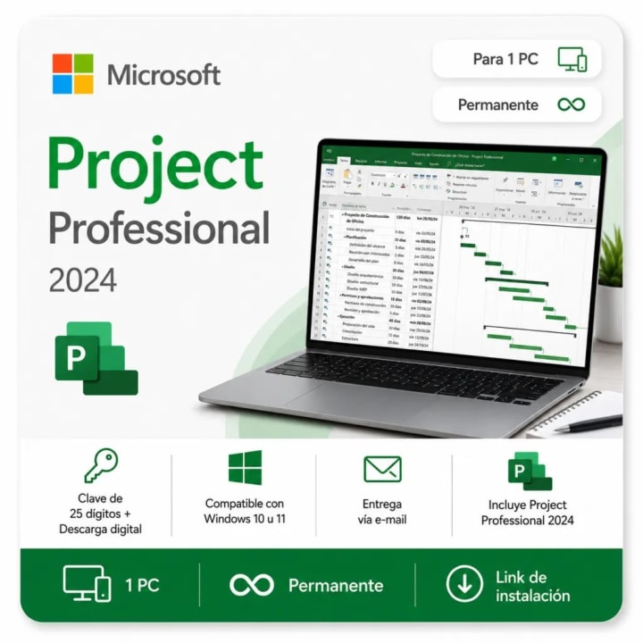 Microsoft Project 2024 – Licencia Digital