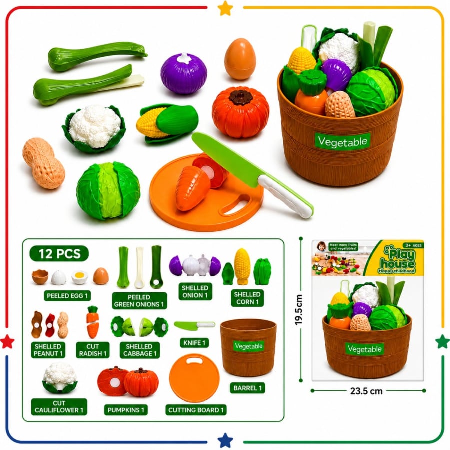 CANASTA CON VERDURAS PARA PELAR