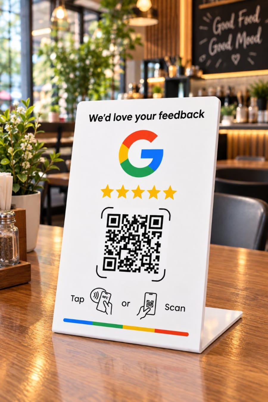Soporte empresarial para reseña de Google - BLANCO