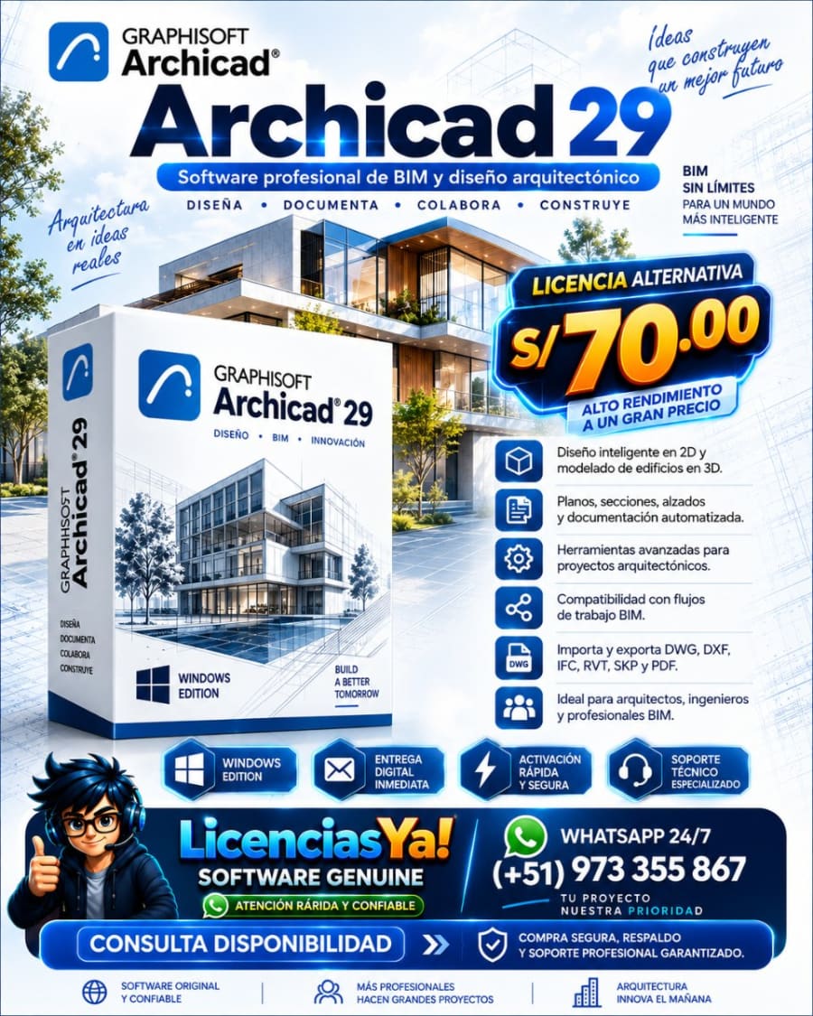 ArchiCAD 29 BIM Software para Windows y Mac |