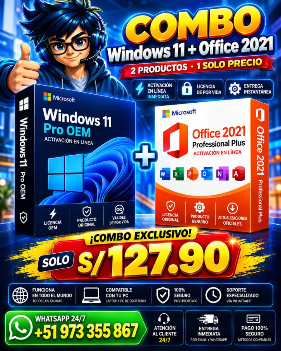 Windows 11 Pro + Office 2021 Professional Plus