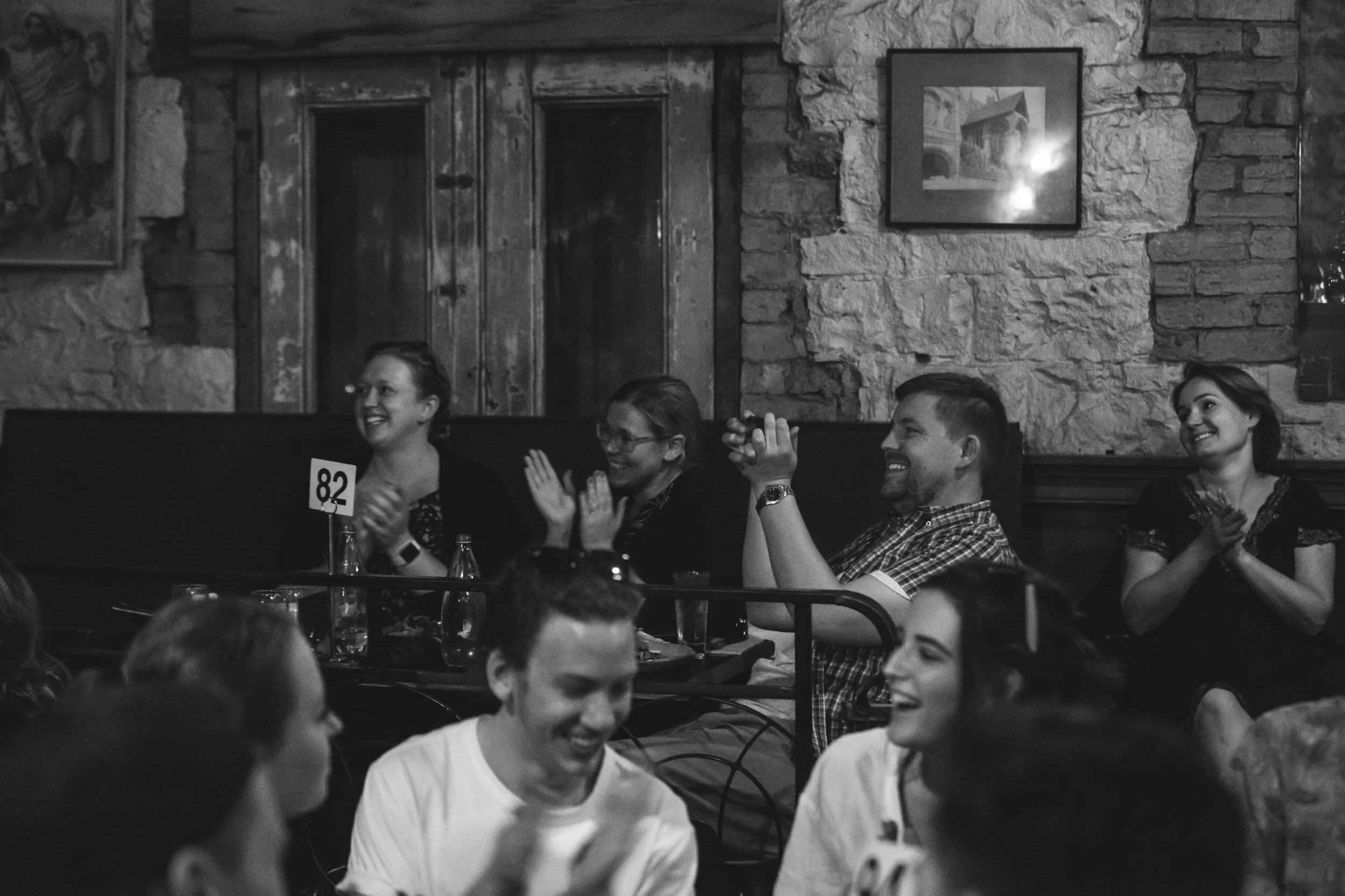Donors engaged at a fundraiser