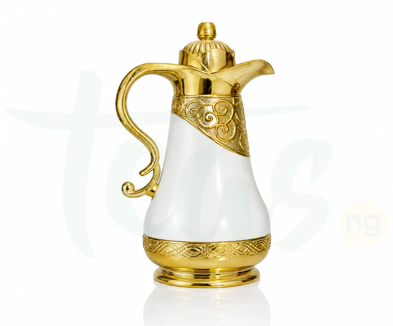 Royal Gold Ornate Arabic Thermal Flask