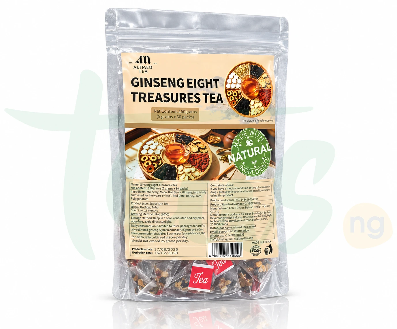 Ginseng Eight Treasure Tea